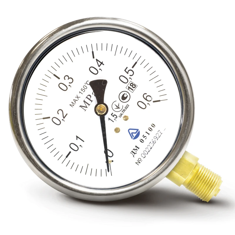 Манометр ДМ 05100- 2,5 МПа - кл.1,5 - 05 М МастерКіп | masterkip.com.ua